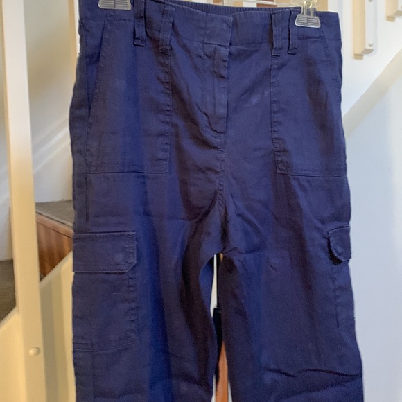 Chico’s Petite Crop Cargo Linen/Cotton Pants - Picture 2 of 12